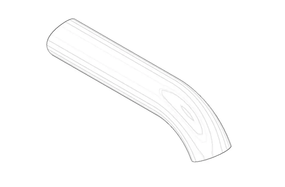 DORNBRACHT Auslauf ERSATZTEILE 09110608410 125 x 38 x 23 mm Platin gebürstet, 09110608410-06 Galeriebild 1